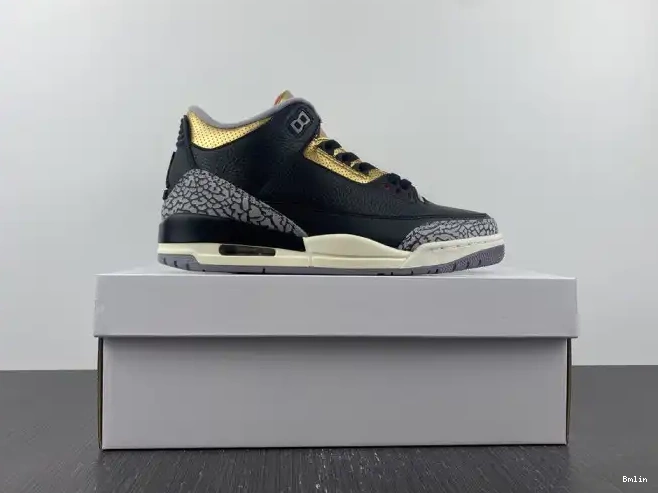 Bmlin Shoes CK9246-067 Air Black 3 Jordan Gold WMNS 0511